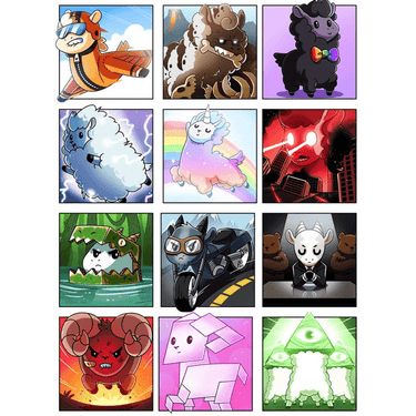 Image of Llamas Unleashed party game by Unstable Games showing colorful llama-themed game components and box art.
