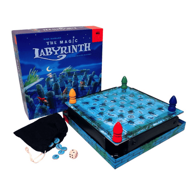 Children's game The Magic Labyrinth by Drei Magier Spiele featuring a colorful maze puzzle for kids to solve and explore.