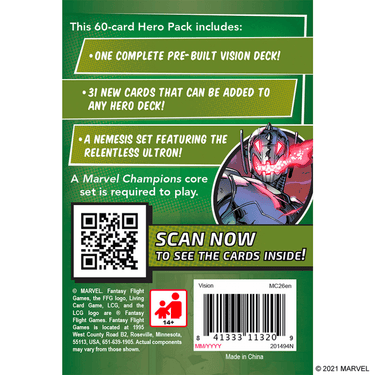 Marvel Champions: The Card Game – Vision (Hero Pack)