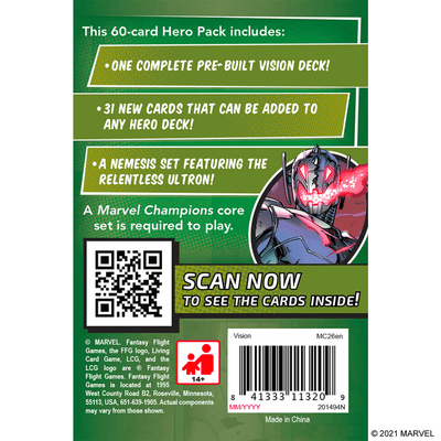 Marvel Champions: The Card Game – Vision (Hero Pack)