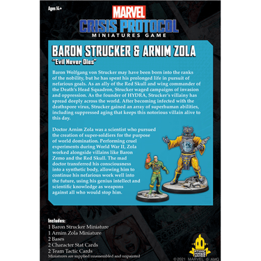 Marvel: Crisis Protocol – Baron Strucker & Arnim Zola - Thirsty Meeples