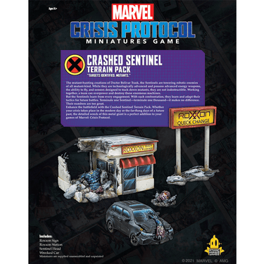 Marvel: Crisis Protocol – Crashed Sentinel Terrain Pack - Thirsty Meeples
