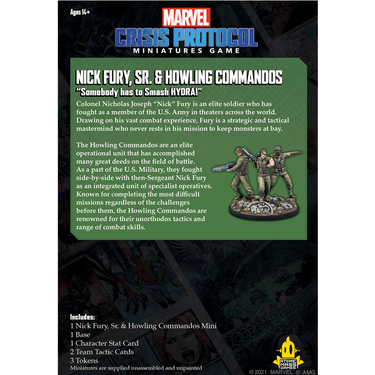 Marvel: Crisis Protocol – Nick Fury, Sr. and the Howling Commandos - Thirsty Meeples
