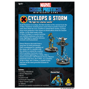 Marvel: Crisis Protocol – Cyclops & Storm - Thirsty Meeples