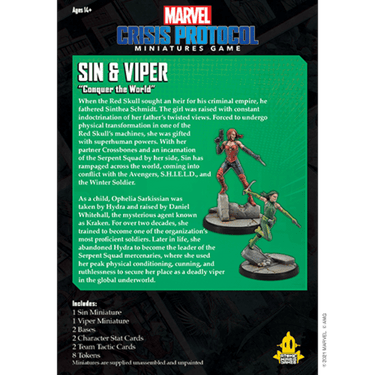 Marvel: Crisis Protocol – Sin and Viper - Thirsty Meeples