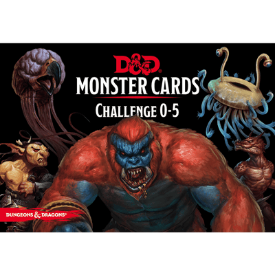 Dungeons & Dragons (5th Edition): Monster Cards: Challenge 0–5