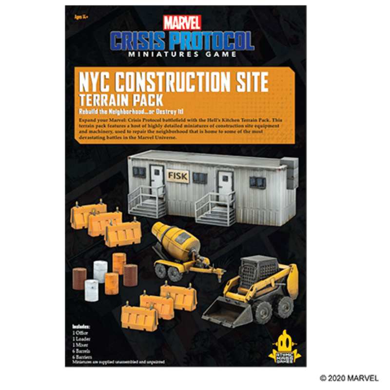 Marvel: Crisis Protocol – NYC Construction Site Terrain Pack