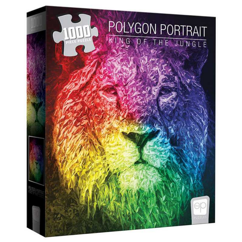Polygon Portrait: King of the Jungle (1000 Pieces)