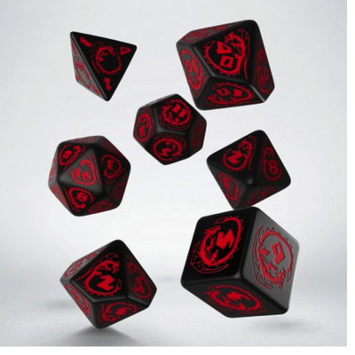 Q Workshop: Dragons Black & Red Dice Set