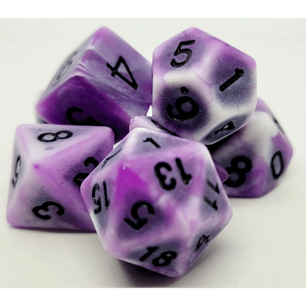 Ancient Dice Set: Purple / Grey
