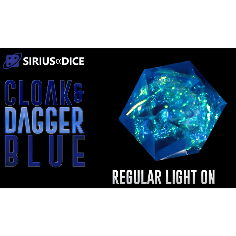 RPG Dice: Blue Cloak & Dagger