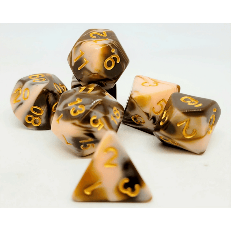 Candysweet Dice Set: Cappuccino