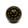 D100 Dice: Black / Yellow - Thirsty Meeples