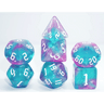Galaxy Dice Set: Blue Fluorite - Thirsty Meeples