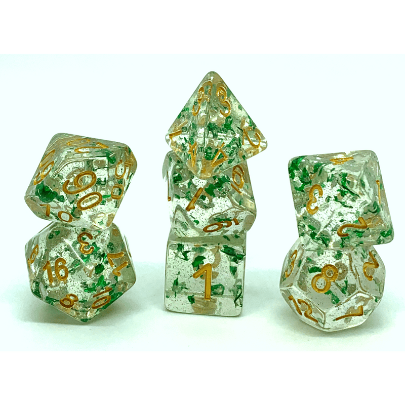 Confetti Dice Set: Green Flakes