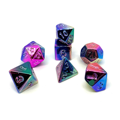 Shiny Dice Set: Rainbow