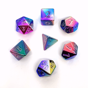 Shiny Dice Set: Rainbow
