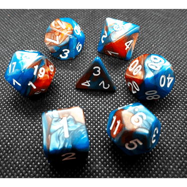 Rusty Blue RPG Dice Set - Thirsty Meeples