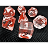 Transparent Dice Set: Nebula Red