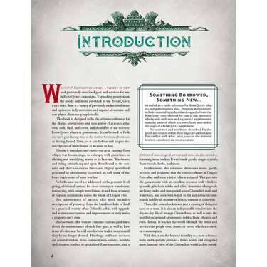 RuneQuest: Roleplaying in Glorantha - Weapons & Equipment