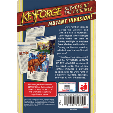 Genesys RPG: Keyforge - Secrets of the Crucible: Mutant Invasion! - Thirsty Meeples