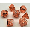 Shiny Dice Set: Copper Embossed