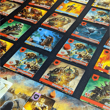 Family strategy game Siege of Valeria by Daily Magic Games featuring colorful game board and game pieces in a lively play setting.