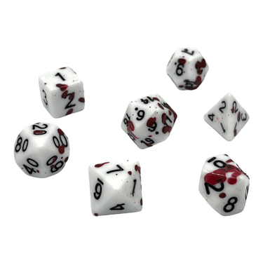 Sparkling Dice Set: Blood - Thirsty Meeples