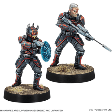 Star Wars: Legion Gar Saxon war game miniature by Atomic Mass Games, detailed figure for tabletop gaming.