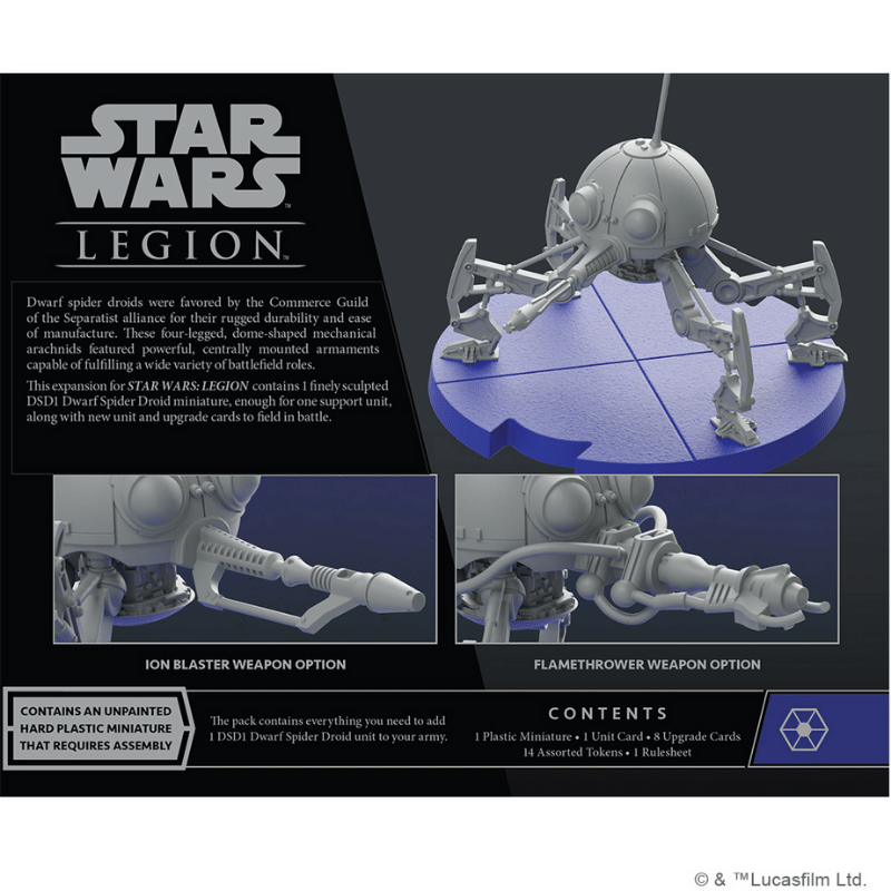 Star Wars: Legion - DSD1 Dwarf Spider Droid Unit Expansion