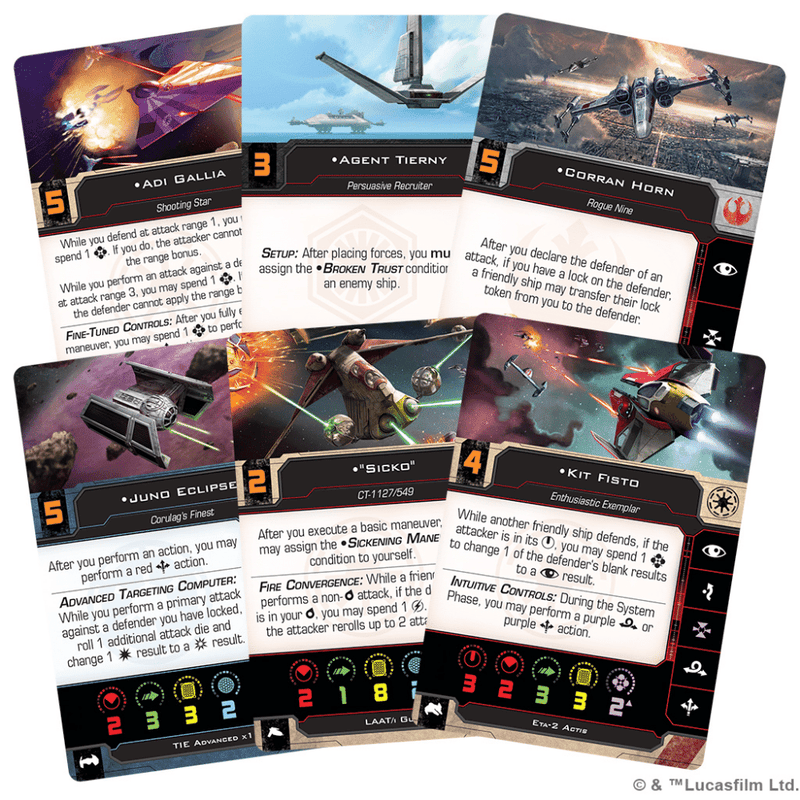 Star Wars: X-Wing (Second Edition) – Hotshots and Aces II Reinforcements Pack