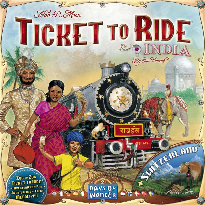 Ticket to Ride Map Collection: Volume 2 - India & Switzerland - Thirsty Meeples