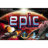 Tiny Epic Galaxies strategy game by Gamelyn Games featuring colorful galaxy-themed artwork and game components.