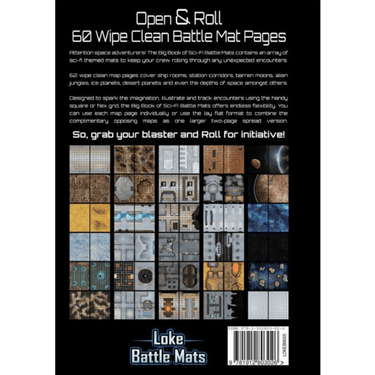 The Big Book of Sci-Fi Battle Mats (A4 12x9") - Thirsty Meeples