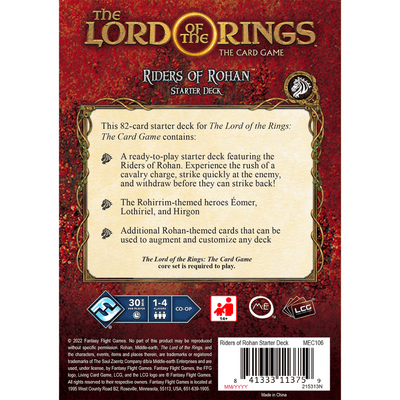 The Lord of the Rings LCG: Riders of Rohan Starter Deck
