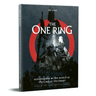 Cover of The One Ring RPG core rules by Free League, featuring fantasy artwork and game title on the rulebook.