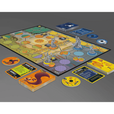 Unmatched: Teen Spirit family game box featuring colorful artwork and characters from the IELLO board game series.