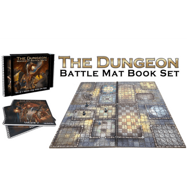 The Dungeon Books of Battle Mats - Thirsty Meeples