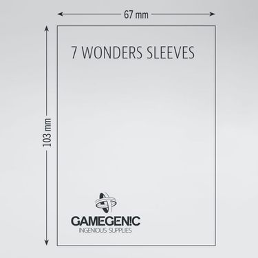 Matte Board Game Sleeves: 7 Wonders