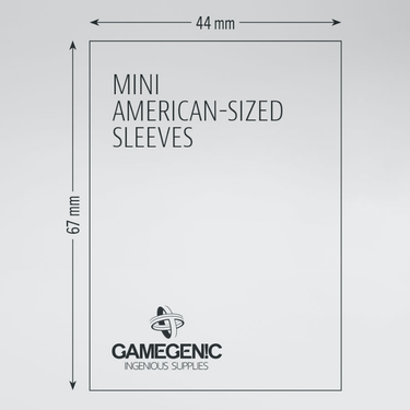Matte Board Game Sleeves: Mini American
