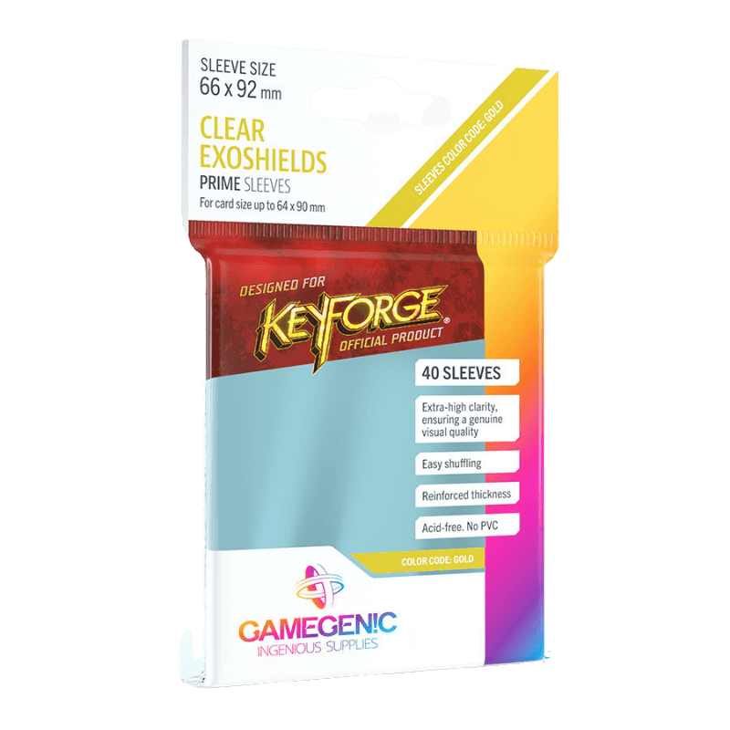 KeyForge Clear Exoshields PRIME Sleeves