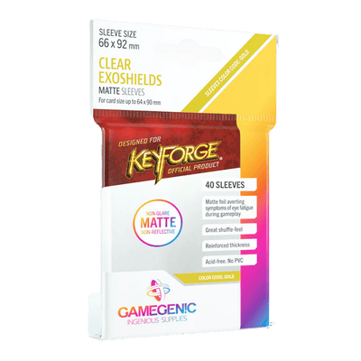 KeyForge Clear Exoshields MATTE Sleeves