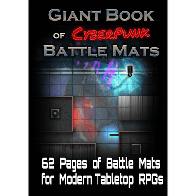 Giant Book of CyberPunk Battle Mats - A3 (12x16)