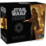 Star Wars: Legion Inferno Squad Unit Expansion for war games by Fantasy Flight Games, featuring detailed miniatures and packaging.