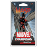 Marvel Champions Wasp hero card from Fantasy Flight Games' living card game, featuring Wasp in her superhero costume.
