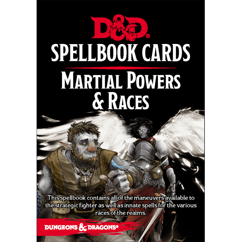 Dungeons & Dragons (5th Edition): Spellbook Cards - Martial Powers & Races