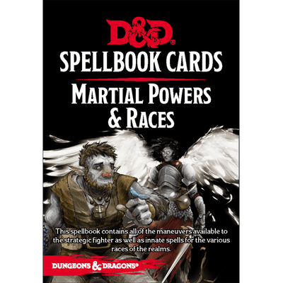 Dungeons & Dragons (5th Edition): Spellbook Cards - Martial Powers & Races