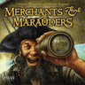 Merchant-themed adventure game by Z-Man Games, featuring detailed ship and treasure illustrations for Merchants & Marauders.